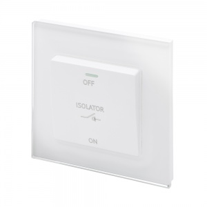 Crystal PG 10A 3-Pole Fan Isolator Switch White
